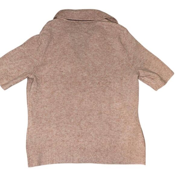 Abercrombie & Fitch Soft pink cashmere shirt with a relaxed fit - Picture 2 of 2